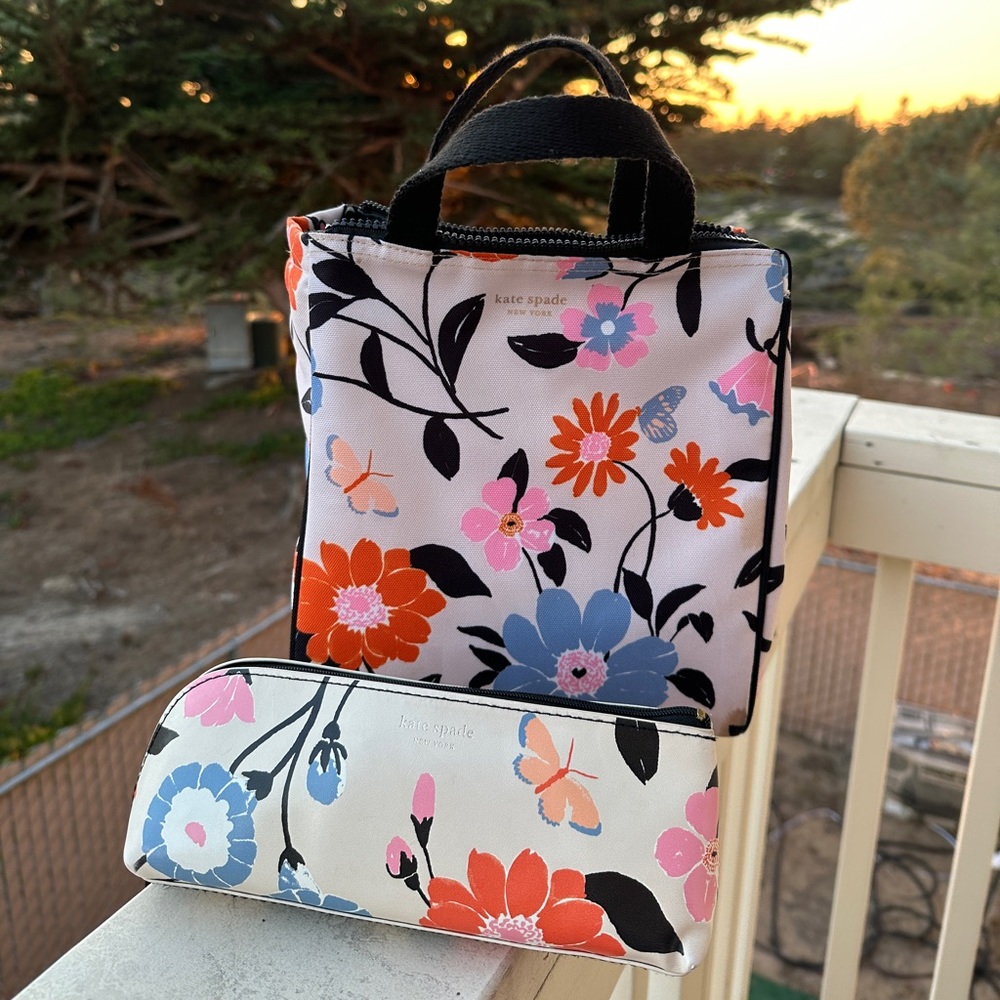 Kate Spade pencil case and lunch box bundle
